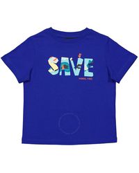 Save The Duck - Kids Cyber Haven Logo T-shirt - Lyst