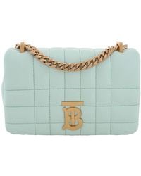 Burberry - Ladies Quilted Logo Plaque Shoulder Bag - Lyst