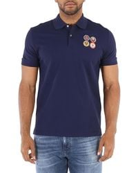 Roberto Cavalli - Slim Fit Cotton Polo Shirt - Lyst