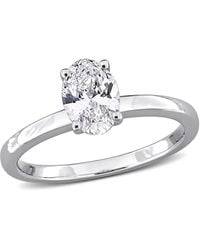 Created Forever - 1Ct Tw Oval-Cut Lab-Grown Diamond Solitaire Engagement Ring - Lyst