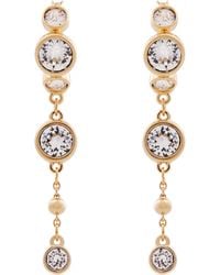 Swarovski - Imber Drop Earrings, Round Cut, 18K Finish - Lyst