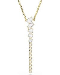 Swarovski - Mesmera 18K Plated Y Necklace - Lyst