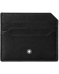 Montblanc - Logo Detailed Soft Leather Card Case - Lyst