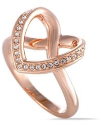 Swarovski - Cupidon Rose Plated Crystal Ring - Lyst