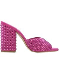 Paris Texas - Ruby Holly Anja Crystal-Embellished Mules - Lyst