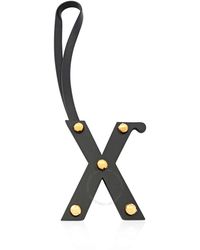Burberry - Letter X Stud Leather Charm - Lyst