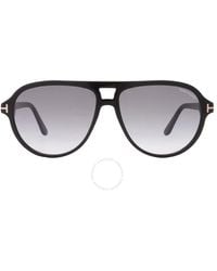 Tom Ford - Jeffrey Gradient Smoke Pilot Sunglasses Ft0932 01b 59 - Lyst