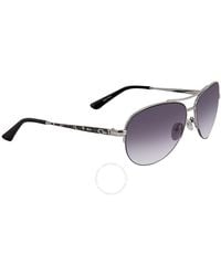 Guess - Silver Tone Pilot Sunglasses Gu7468 10b 59 - Lyst