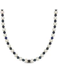 Amour - 5-7.5Mm Cultured Freshwater And Pearl Necklace Sterling Clasp - Lyst