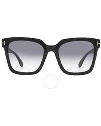 Tom Ford - Selby Smoke Gradient Square Sunglasses Ft0952 01b 55 - Lyst