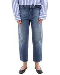 JW Anderson - Jw Anderson Cropped Straight-Leg Jeans - Lyst
