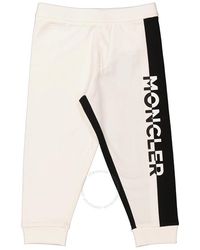 Moncler - Boys Logo Print Bicolor Sweatpants - Lyst