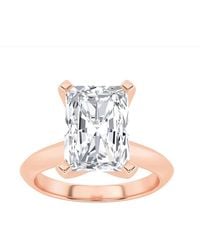 Mure And Co - 2Ctw Radiant Shaped Lab Grown Diamond (F/Vs) Knife Edge Shank Solitaire Engagement Ring - Lyst