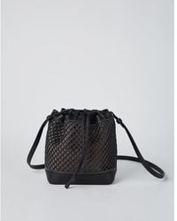 Brunello Cucinelli - Leather Mesh Bag - Lyst
