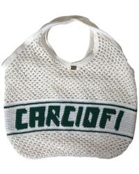 Dolce & Gabbana - Knitted Cotton Logo Shopping Tote Bag - Lyst