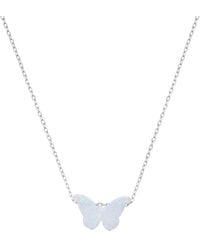 Kylie Harper - Sterling Opal Butterfly Necklace - Lyst