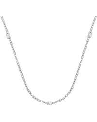 Brilliant Diamond - 14Kt 3.00 Carat Lab Grown Diamond Necklace For - Lyst