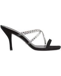 Stuart Weitzman - Strapeze Crystal 85 Mules - Lyst