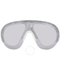 Moncler - Rapide Smoke Mirrored Shield Sunglasses Ml0277 21c 00 - Lyst