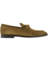 Ferragamo - Florida Suede Penny Loafers - Lyst