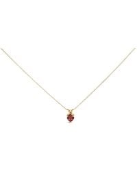 Haus of Brilliance - 14K 5X5 Mm Heart Shaped Garnet Solitaire Pendant Necklace - Lyst