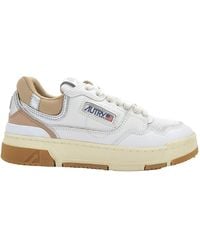 Autry - Low-Top Leather Trainer Sneakers, Brand Size 36 Us - Lyst