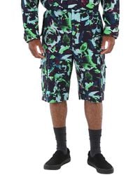 KENZO - Grass Abstract-Print Cargo Shorts, Waist - Lyst