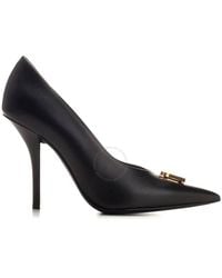 Burberry - Monogram Motif Point-Toe Pumps, Brand Size 38 Us - Lyst