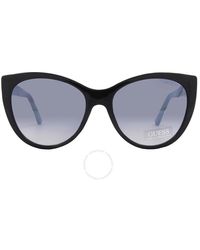 Guess Factory - Smoke Gradient Cat Eye Sunglasses Gf6069 01b 57 - Lyst