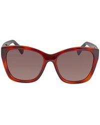 Ferragamo - Brown Cat Eye Sunglasses Sf957s 214 - Lyst