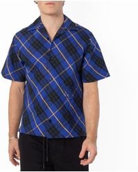 Burberry - Checkered Button Down Shirt - Lyst
