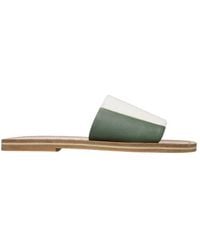 Bally - Bianka Two-Tone Leather Slides, Brand Size 36 Us - Lyst