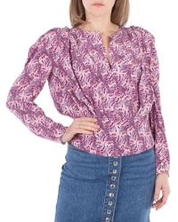 Isabel Marant - Ladies Zarga Chiffon Fabric Blouse, Brand Size 34 (Us - Lyst