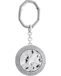Swarovski - Una Rhodium Plated Bag Charm - Lyst