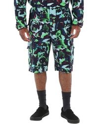 KENZO - Grass Abstract-Print Cargo Shorts, Waist - Lyst