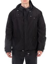 Ferragamo - Ferragamo Taffeta Drawstring Hooded Jacket - Lyst