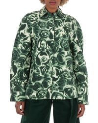 Burberry - Rose Taffeta Blouse, Brand Size 6 Us - Lyst