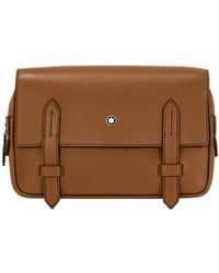 Montblanc - Soft Grain Leather Messenger Bag - Lyst