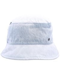 Maison Michel - Ladies Axel Cotton Denim Bucket Hat - Lyst