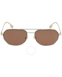 Burberry - Henry Brown Border Black/red Irregular Sunglasses Be3140 110973 57 - Lyst