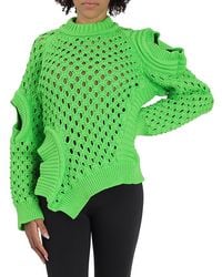 Stella McCartney - Ladies Fluo Oversized Textured Mesh Sweater, Brand Size 40 (Us - Lyst