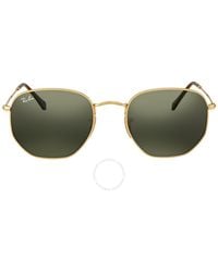Ray-Ban - Hexagonal Flat Lenses Green Sunglasses Rb38n 001 - Lyst