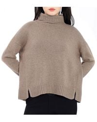 Max Mara - Trau Wool And Cashmere High-neck Knitted Sweater - Lyst