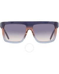 Carolina Herrera - Blue Browline Sunglasses Shn617m 06pe 58 - Lyst