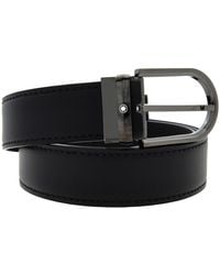 Montblanc - Horseshoe Buckle 35 Mm Leather Belt - Lyst