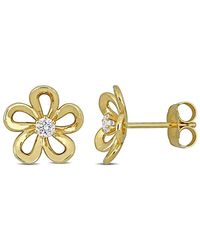 Created Forever - 1/3Ct Tw Lab-Grown Diamond Flower Stud Earrings - Lyst
