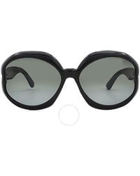 Tom Ford - Georgia Smoke Gradient Geometric Sunglasses Ft1011 01b 62 - Lyst
