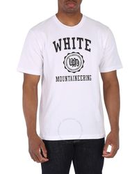 White Mountaineering - Mountaineering Short Sleeve College Logo Print T-shirt - Lyst