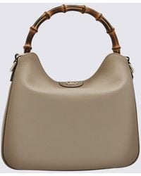 Gucci - Leather Diana Medium Top Handle Bag - Lyst