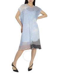 MM6 by Maison Martin Margiela - Mm6 Sky-print Knitted Dress - Lyst